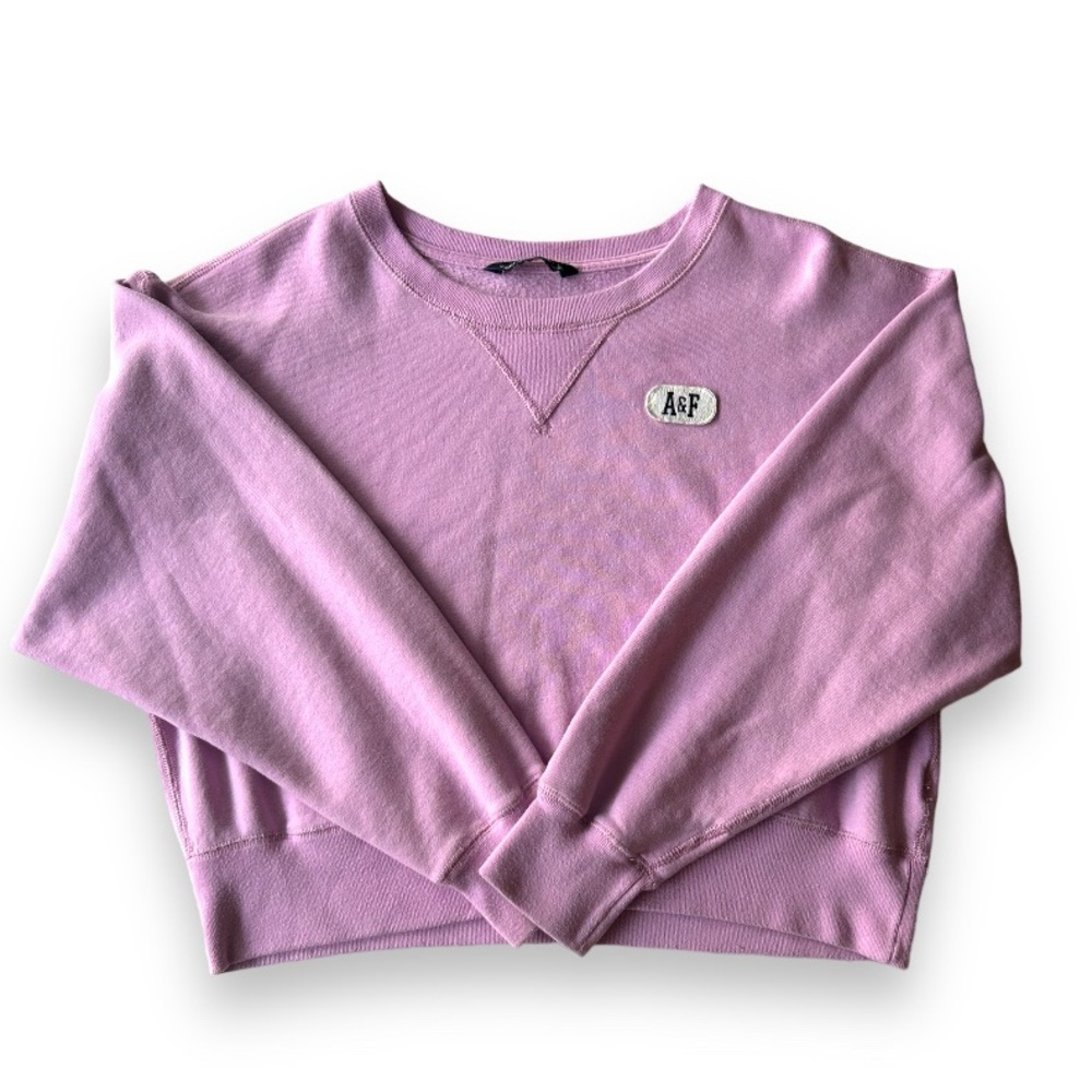 Pink Abercrombie and Fitch sweatshirt, L